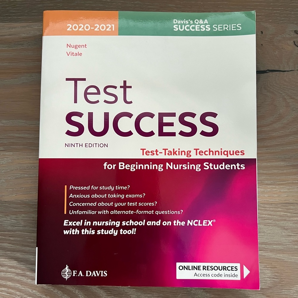 Test Success: Test-Taking Techniques for Beginning Nursing Students (next gen)